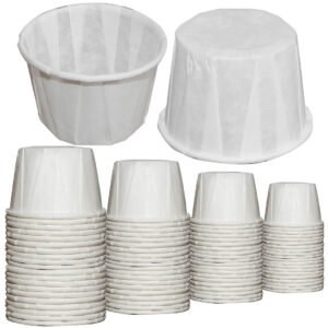 Waxed Paper Medicine Pots