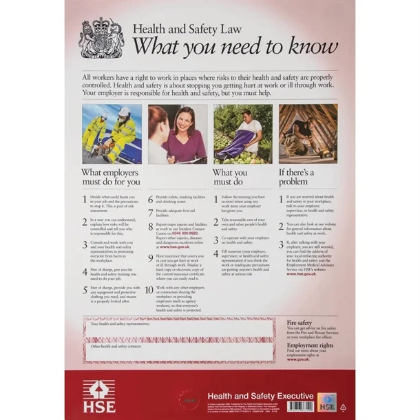 Health & Safety Law Poster